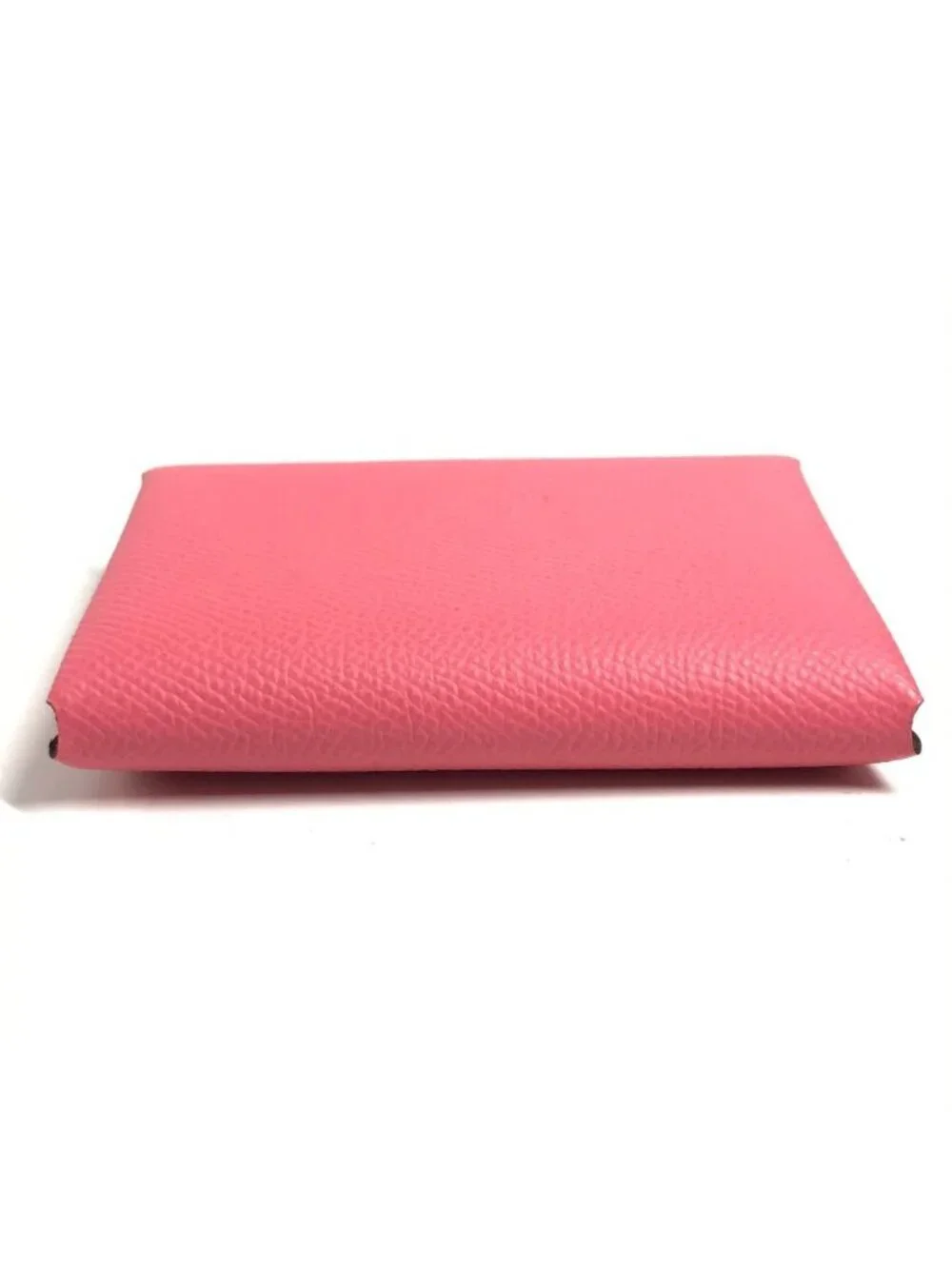 Hermes Calvi Duo Epsom Rose Azaleas Pink Wallet